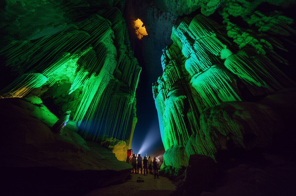 การเดินทางผจญภัยสู่ใจกลางถ้ำ