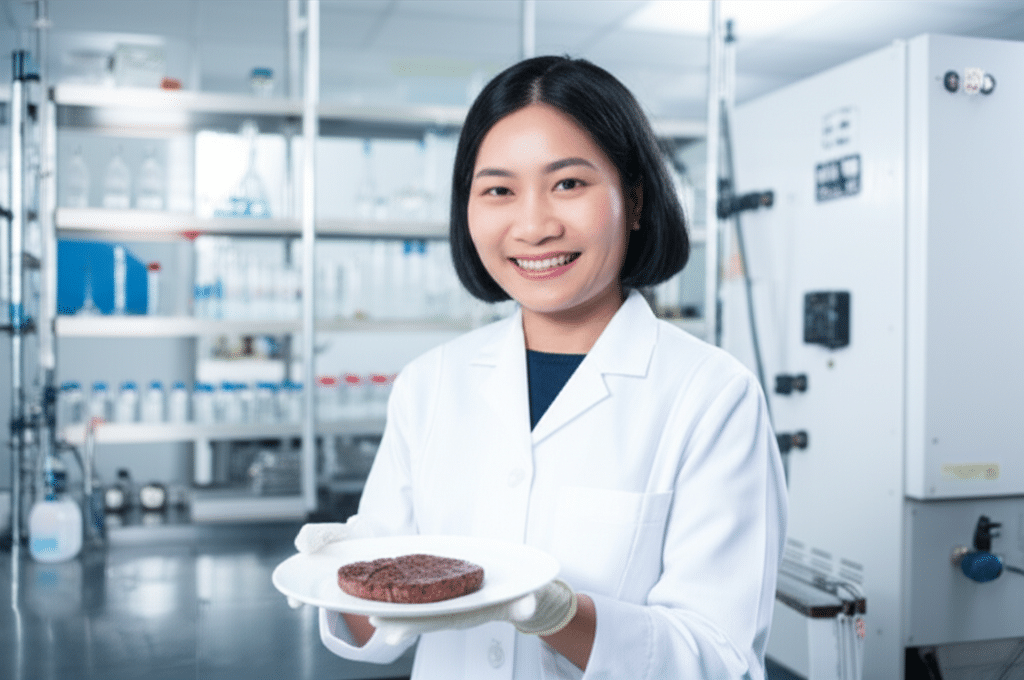 สถานการณ์เนื้อจากแล็บในเวทีโลก