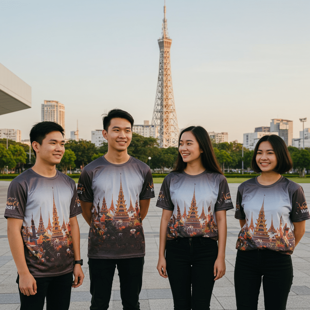 เทคโนโลยีในการรับผลิตเสื้อผ้าพิมพ์ลาย ​หอโหวด โดย KDC SPORT
