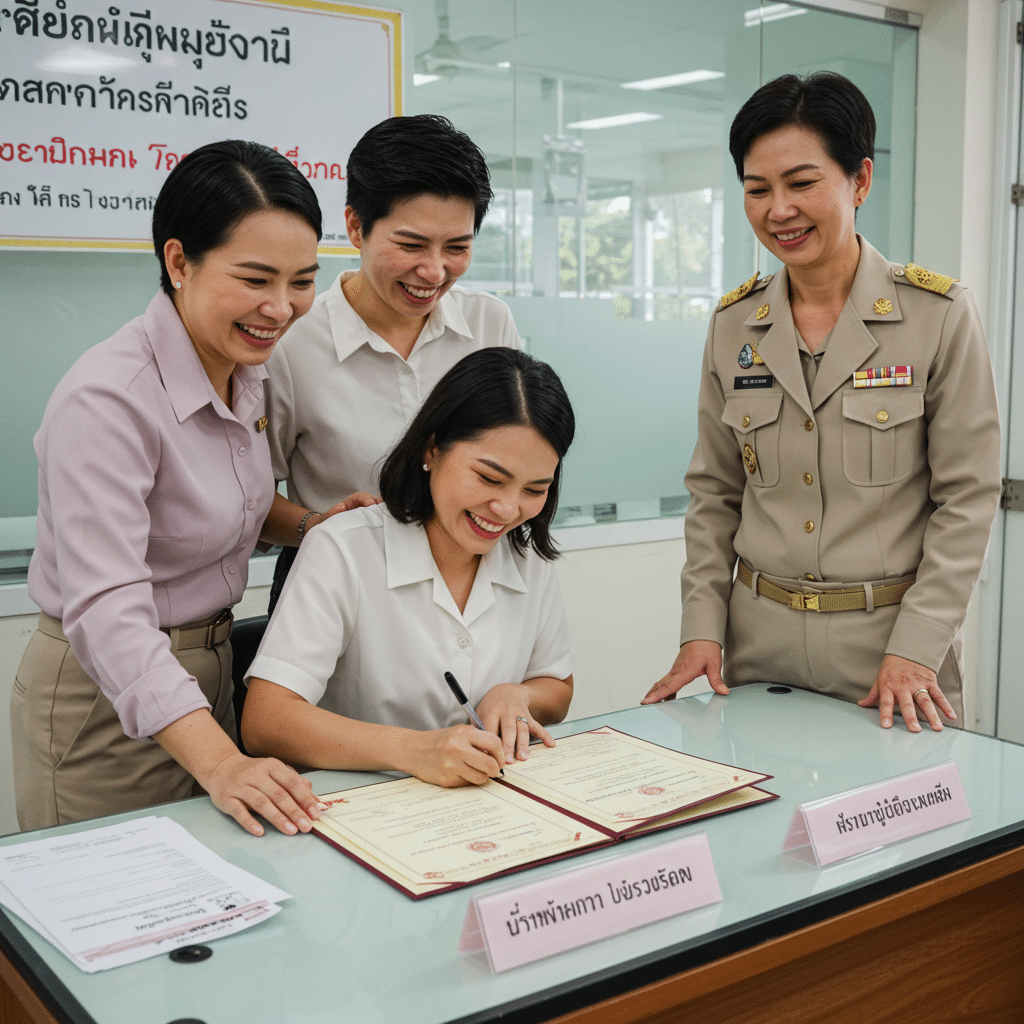 ขั้นตอนการจดทะเบียนสมรสเท่าเทียม