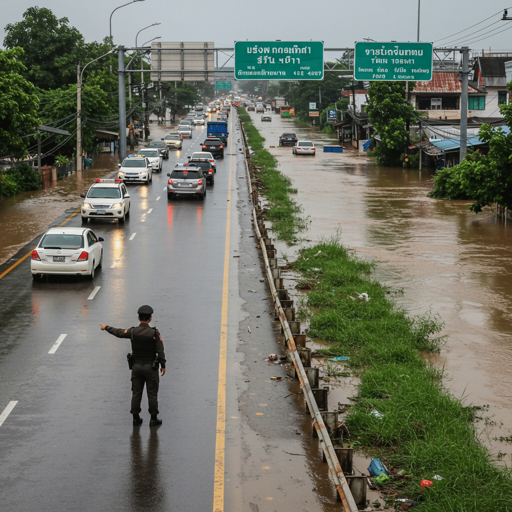 ภาพรวมสถานการณ์น้ำท่วมจากอิทธิพลร่องมรสุม