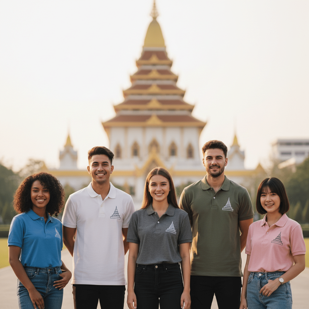 รับผลิตเสื้อพิมพ์ลาย ตราสัญลักษณ์ จังหวัดขอนแก่น ผลิตโดย KDC SPORT - custom-shirts-khon-kaen-logo