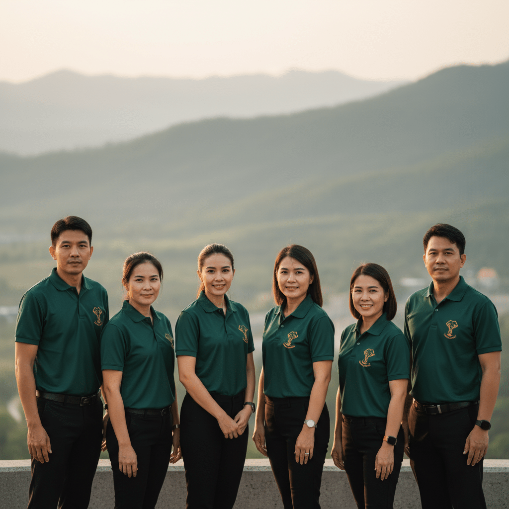 รับผลิตเสื้อพิมพ์ลาย ตราสัญลักษณ์ จังหวัดนครนายก ผลิตโดย KDC SPORT - custom-shirts-nakhon-nayok-logo