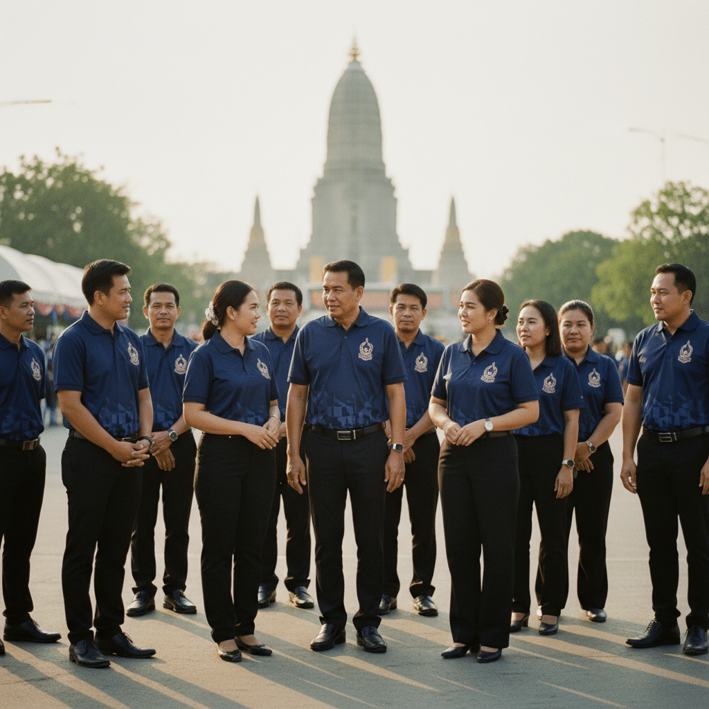 รับผลิตเสื้อพิมพ์ลาย ตราสัญลักษณ์ จังหวัดนครปฐม ผลิตโดย KDC SPORT - custom-shirts-nakhon-pathom-logo