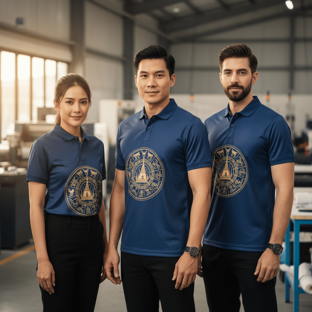 รับผลิตเสื้อพิมพ์ลาย ตราสัญลักษณ์ จังหวัดนครศรีธรรมราช ผลิตโดย KDC SPORT - custom-shirts-nakhon-si-thammarat-logo