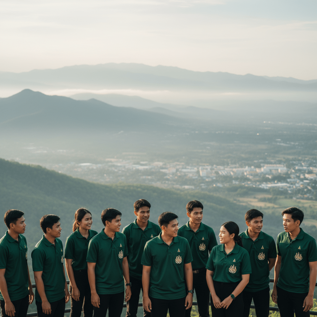 รับผลิตเสื้อพิมพ์ลาย ตราสัญลักษณ์ จังหวัดน่าน ผลิตโดย KDC SPORT - custom-shirts-nan-logo