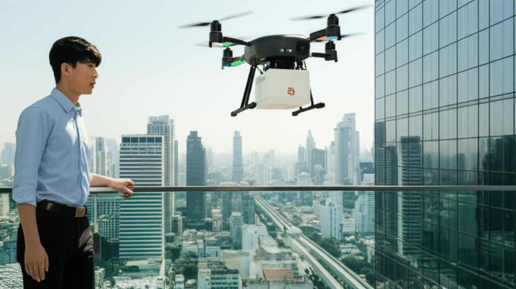 เหตุผลที่กรุงเทพฯ คือสมรภูมิสำคัญของโดรนส่งอาหาร