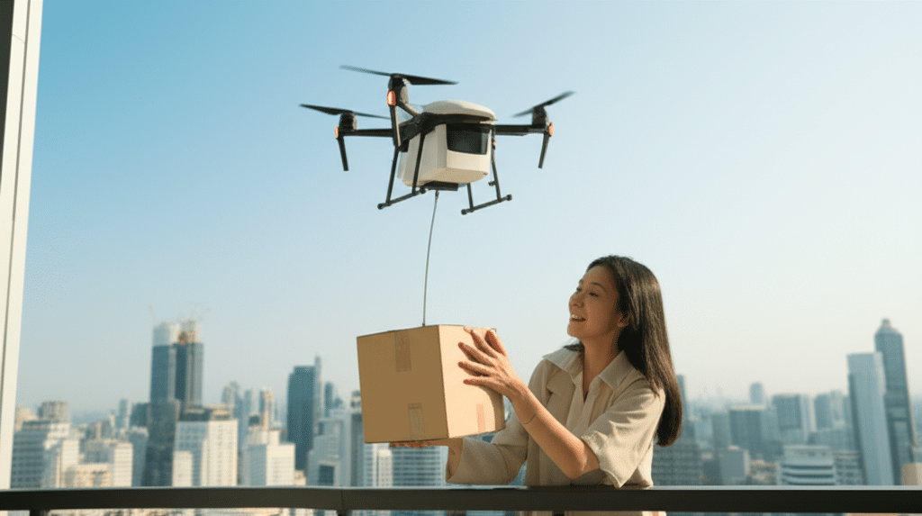 เจาะลึกเทคโนโลยีเบื้องหลัง: โดรนส่งของทำงานอย่างไร