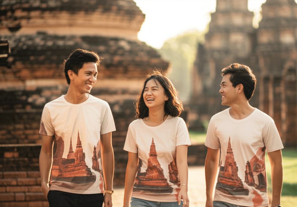 การประยุกต์ใช้เสื้อพิมพ์ลายในบริบทของจังหวัดกำแพงเพชร