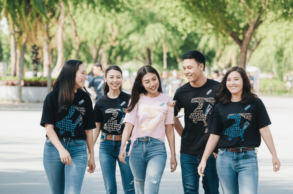 การประยุกต์ใช้เสื้อพิมพ์ลายเพื่อวัตถุประสงค์ต่างๆ