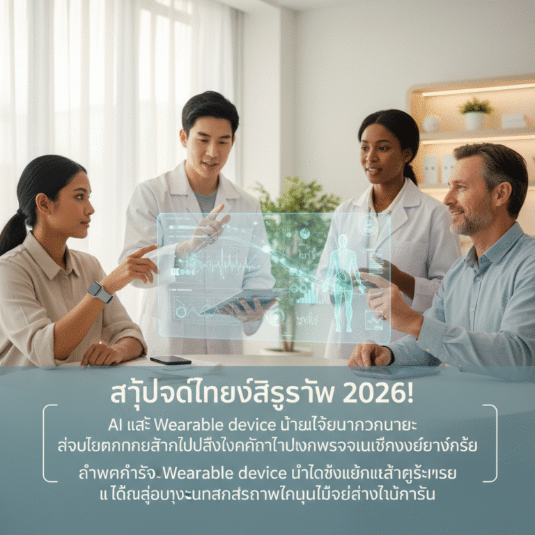 AI วิเคราะห์สุขภาพ 2026 เทรนด์ใหม่ดูแลตัวเอง