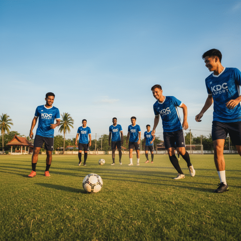 รับผลิตเสื้อพิมพ์ลาย ตราสัญลักษณ์ จังหวัดมุกดาหาร ผลิตโดย KDC SPORT