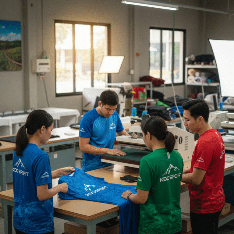รับผลิตเสื้อพิมพ์ลาย ตราสัญลักษณ์ จังหวัดแม่ฮ่องสอน ผลิตโดย KDC SPORT
