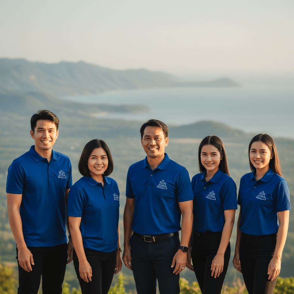 รับผลิตเสื้อพิมพ์ลาย ตราสัญลักษณ์ จังหวัดระนอง ผลิตโดย KDC SPORT - custom-shirts-ranong-logo