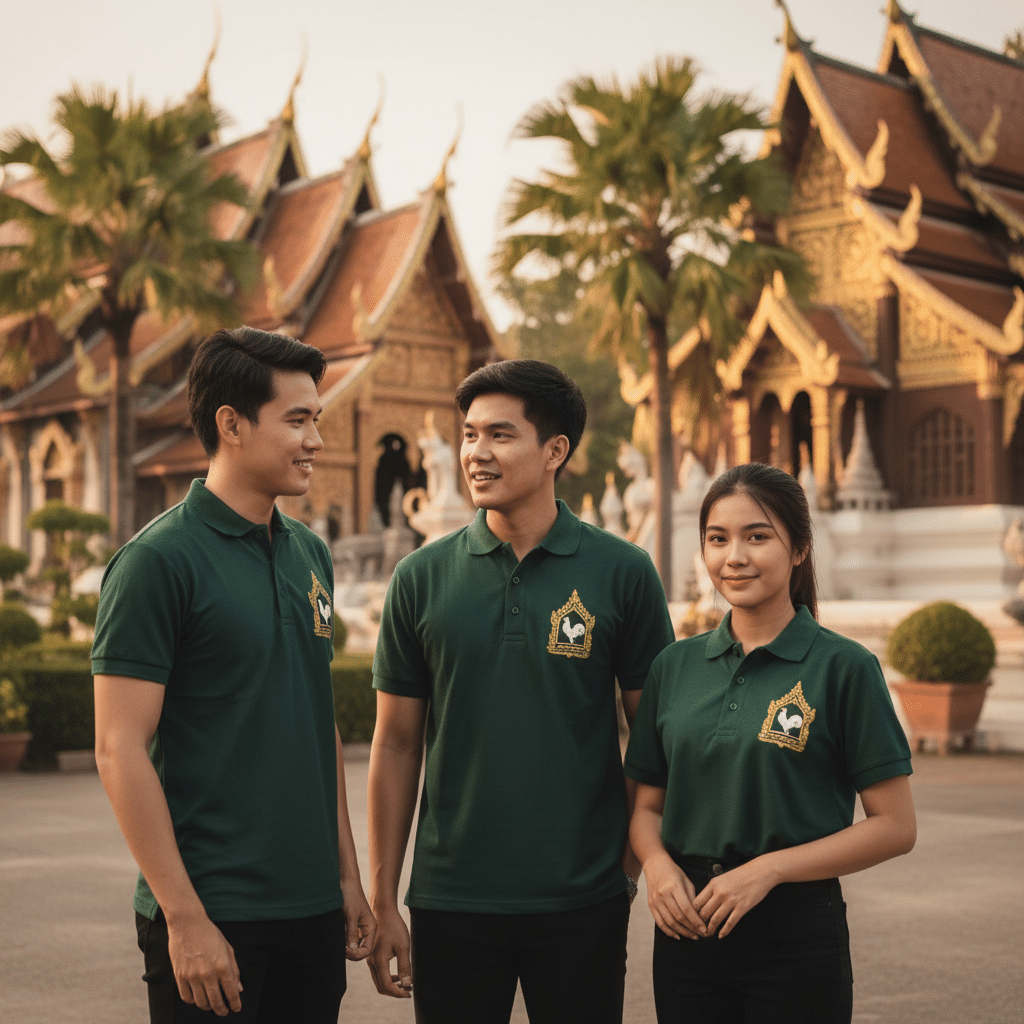 รับผลิตเสื้อพิมพ์ลาย ตราสัญลักษณ์ จังหวัดลำปาง ผลิตโดย KDC SPORT - custom-shirts-lampang-logo