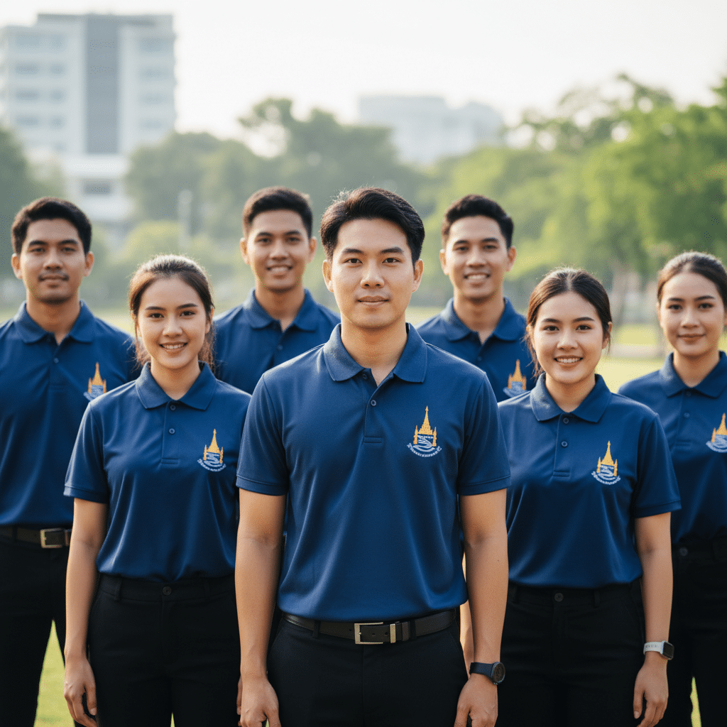 รับผลิตเสื้อพิมพ์ลาย ตราสัญลักษณ์ จังหวัดพิษณุโลก ผลิตโดย KDC SPORT - custom-shirts-phitsanulok-logo
