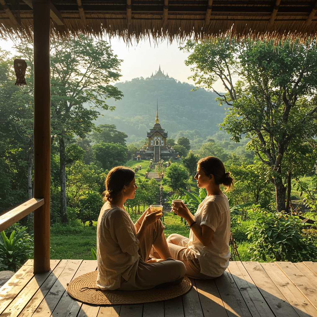 หนีจอไปวัด? 'Digital Detox Retreat' เทรนด์เที่ยวใหม่ 2568 - digital-detox-retreat-thailand