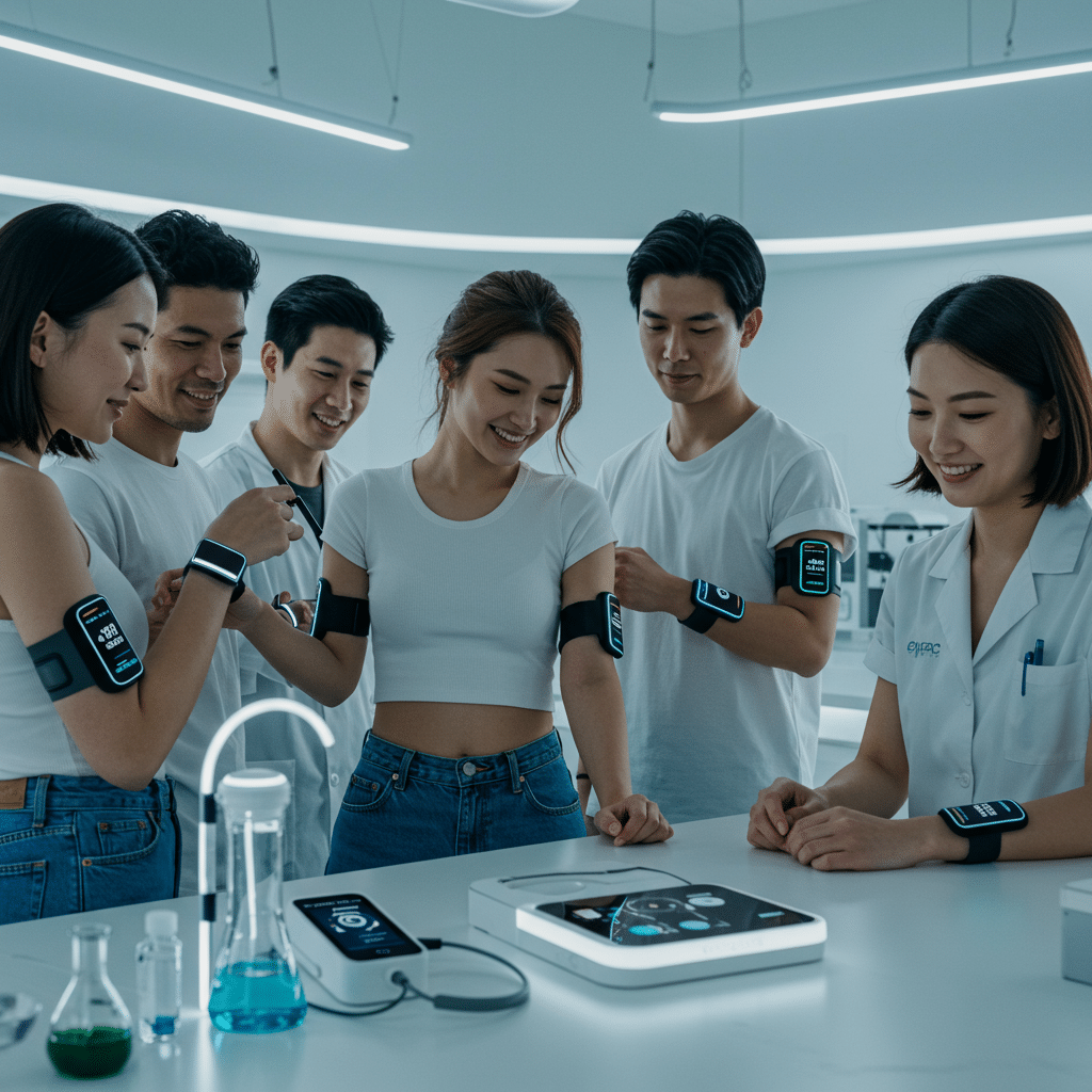 ชุดตรวจสุขภาพจากเหงื่อ ไม่ต้องเจาะเลือด เทรนด์ใหม่ 2025 - sweat-based-health-test-2025
