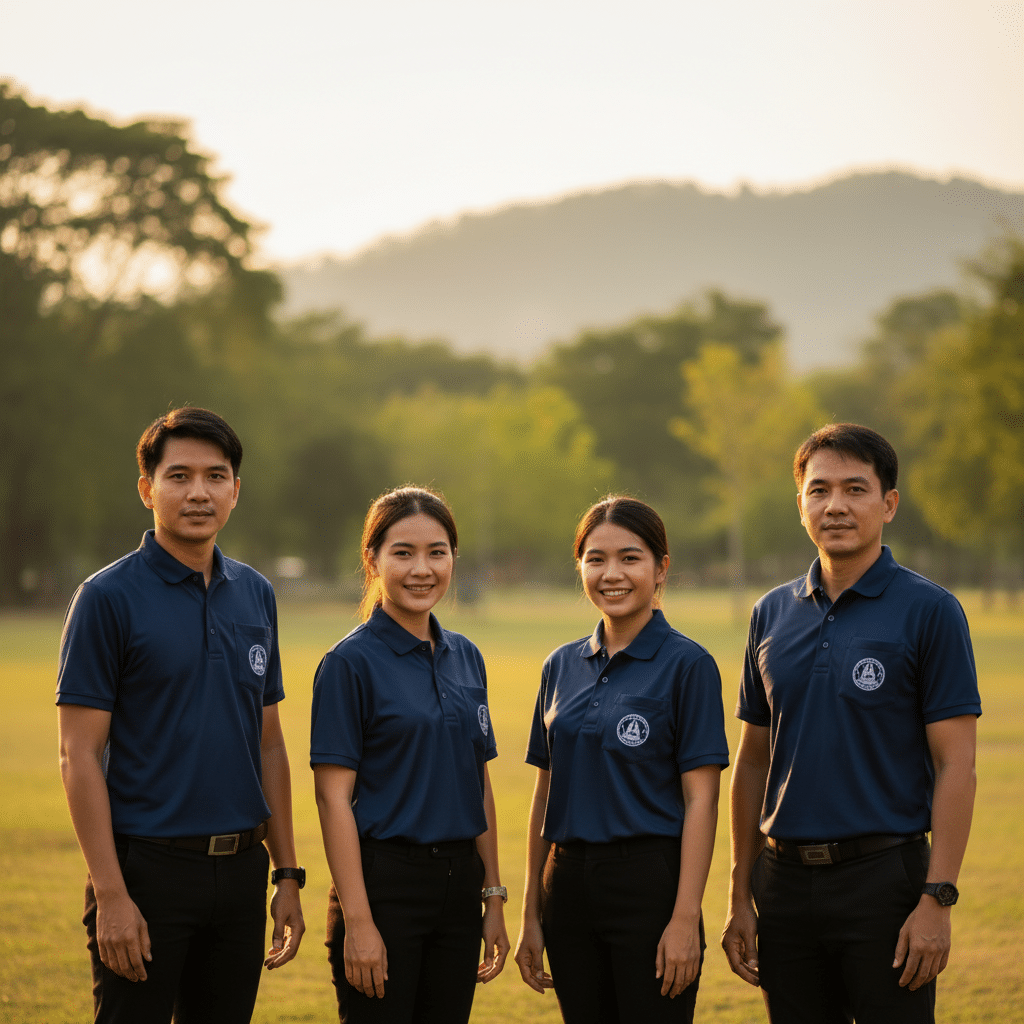รับผลิตเสื้อพิมพ์ลาย ตราสัญลักษณ์ จังหวัดสระบุรี ผลิตโดย KDC SPORT - custom-shirts-saraburi-logo