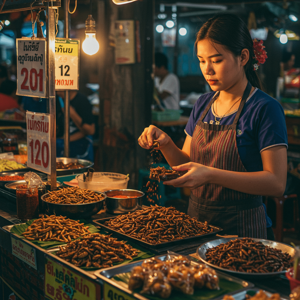 แมลงทอดจะไปนอก! โปรตีนแห่งอนาคตจากสตรีทฟู้ดไทย - thai-insect-protein-future-food