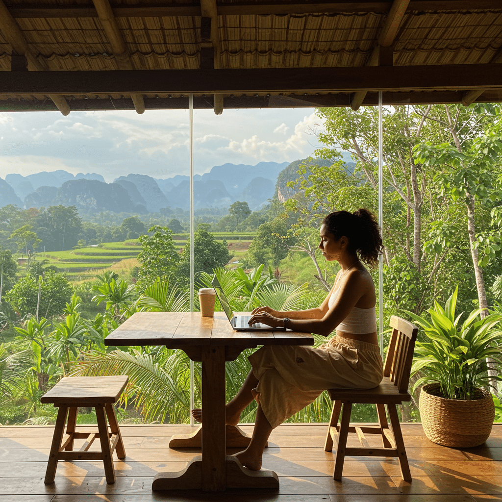 Workation ไทย 2568: เที่ยวไป ทำงานไป สไตล์รักษ์โลก - workation-thailand-eco-friendly-2025