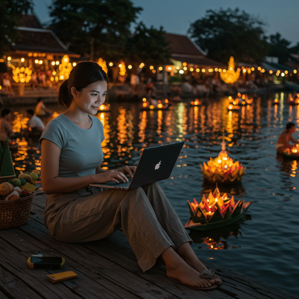 Work from Festival: ลอยกระทงเมืองรอง ไม่ต้องลางาน - work-from-festival-loy-krathong