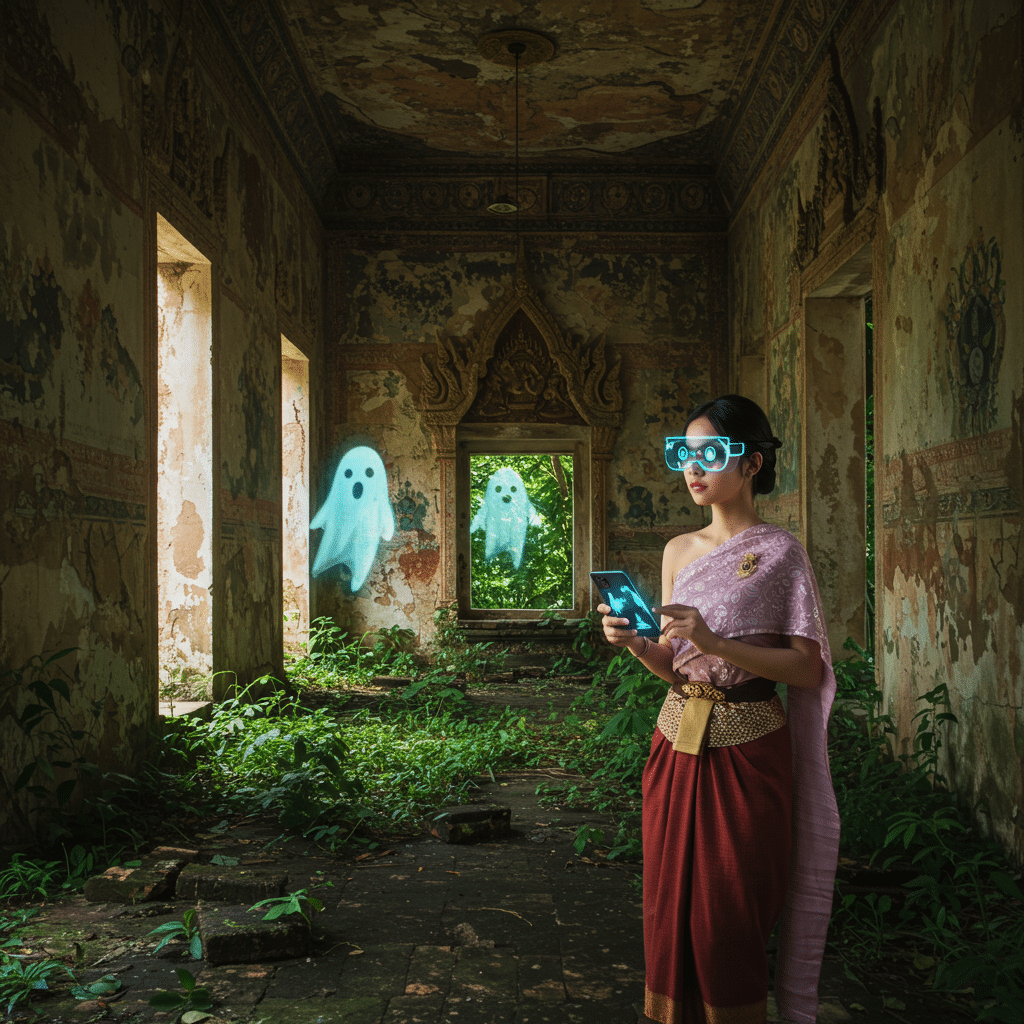 ล่าท้าผี 5.0: เที่ยววัดร้าง-บ้านเก่าด้วยแอป AR - ar-ghost-tour-thailand-app