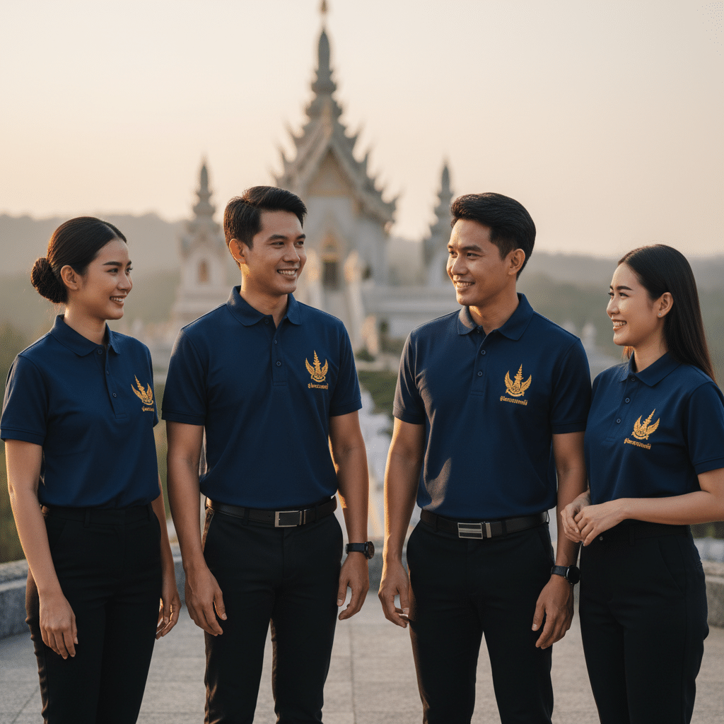 รับผลิตเสื้อพิมพ์ลาย ตราสัญลักษณ์ จังหวัดอุบลราชธานี ผลิตโดย KDC SPORT - custom-shirts-ubon-ratchathani-logo