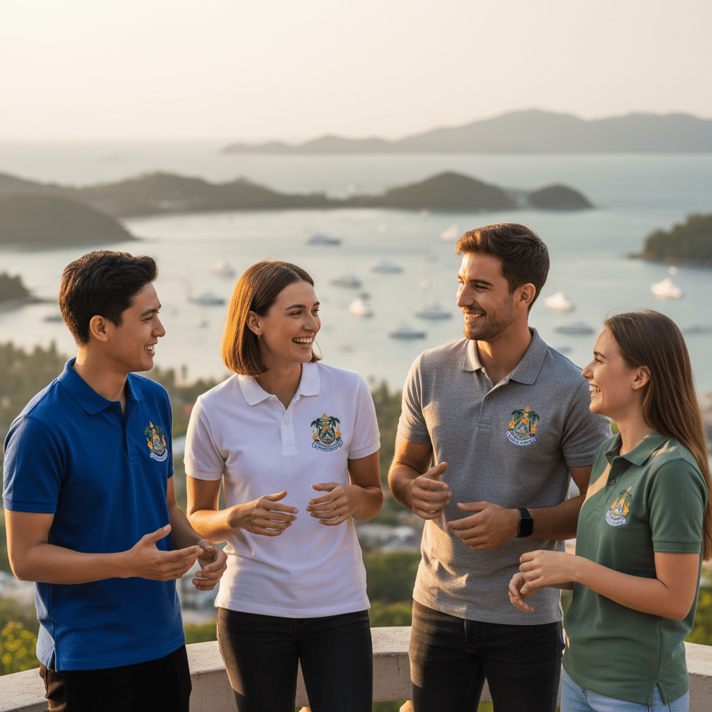 รับผลิตเสื้อพิมพ์ลาย ตราสัญลักษณ์ จังหวัดภูเก็ต ผลิตโดย KDC SPORT - custom-shirts-phuket-logo