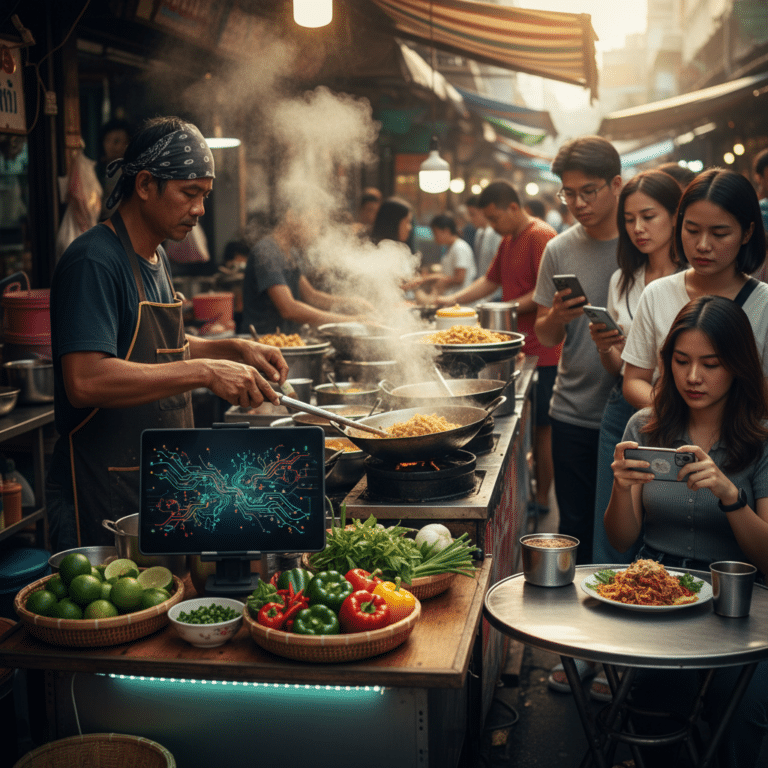 AI ปฏิวัติสตรีทฟู้ดไทย เพิ่มยอดขายร้านข้างทาง