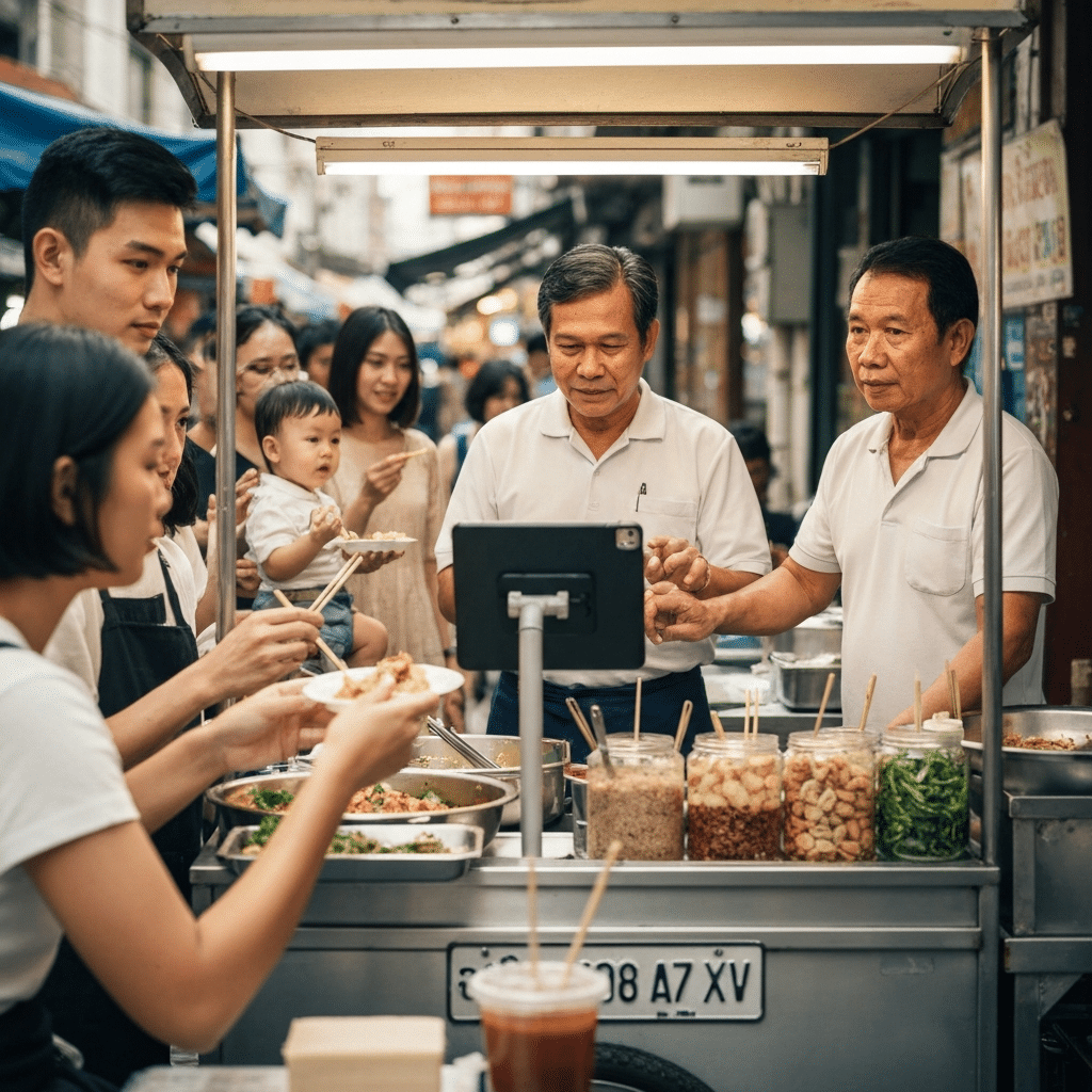 AI ปฏิวัติสตรีทฟู้ดไทย เพิ่มยอดขายร้านข้างทาง - ai-thai-street-food-boost-sales