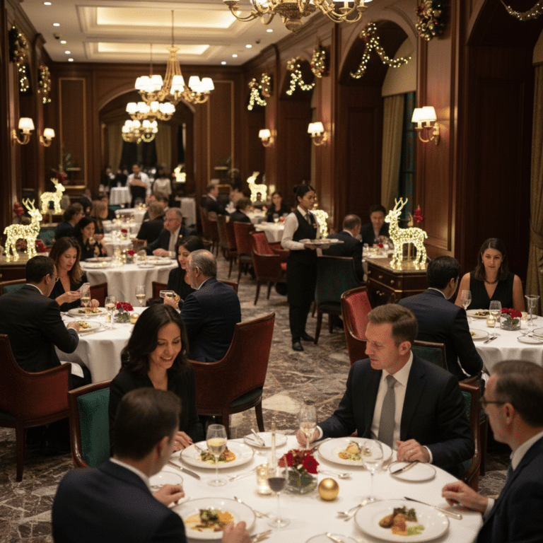 ร้านอาหารหรูคึกคักรับคริสต์มาส 2568 ทัวริสต์ทะลัก