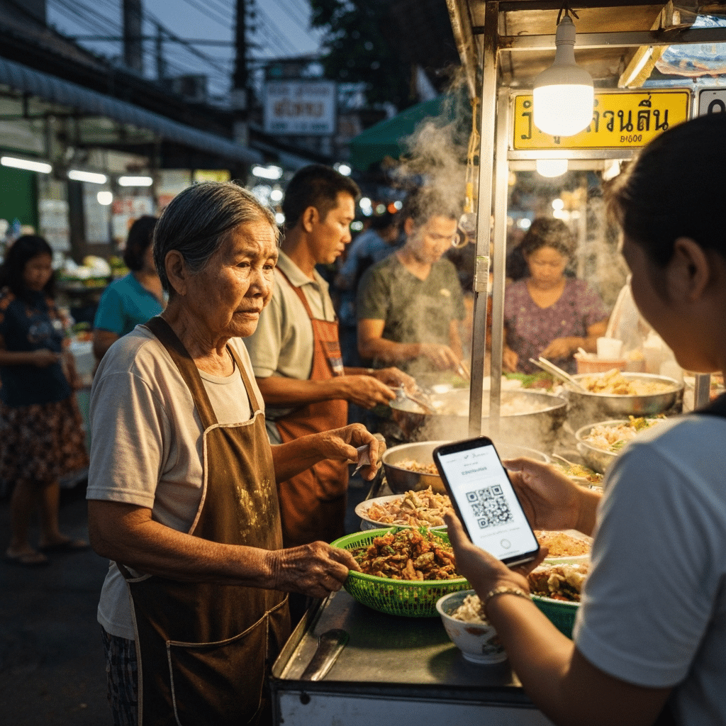 เงินบาทดิจิทัลเฟส 2 กับร้านค้าข้างทาง ปรับตัวหรือปิดตัว? - digital-baht-phase2-street-vendors