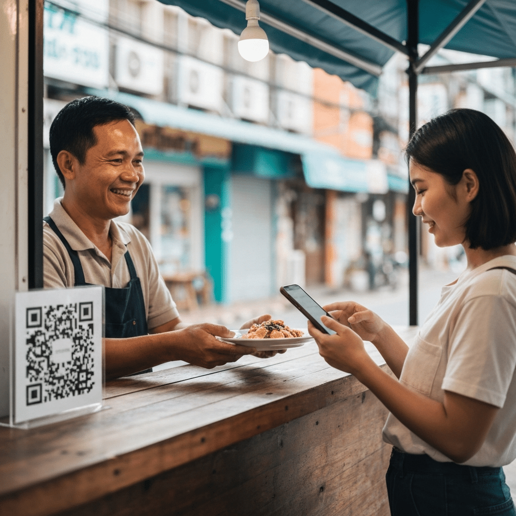 ร้านเล็กปรับตัว! QR เมนู รับเงินดิจิทัล 2.0 - smart-qr-menu-digital-wallet