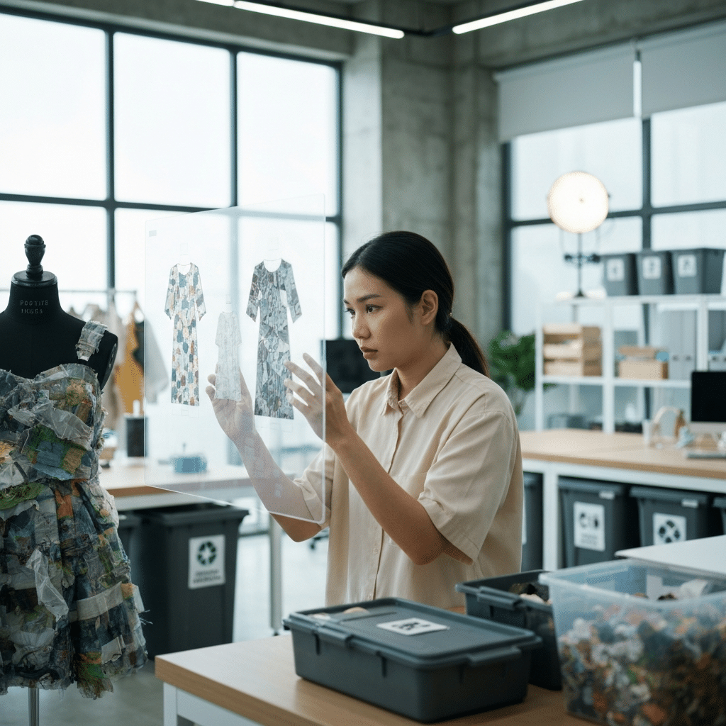 แฟชั่นยั่งยืน 2026: AI ช่วยออกแบบเสื้อผ้าจากขยะ - sustainable-fashion-ai-design-2026