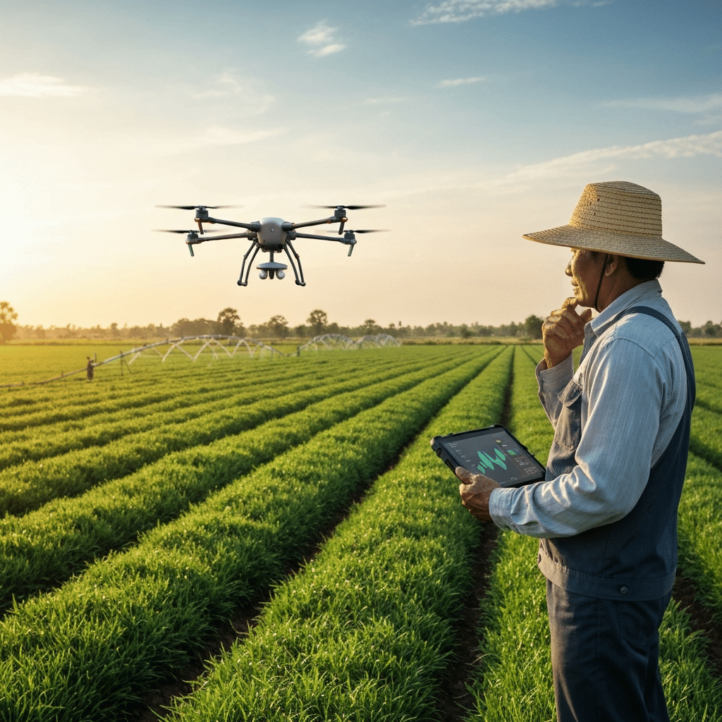 เกษตรกร 5.0: โดรน AI พลิกโฉมเกษตรไทย รับมือแล้ง 2026 - thai-agritech-ai-drone-2026