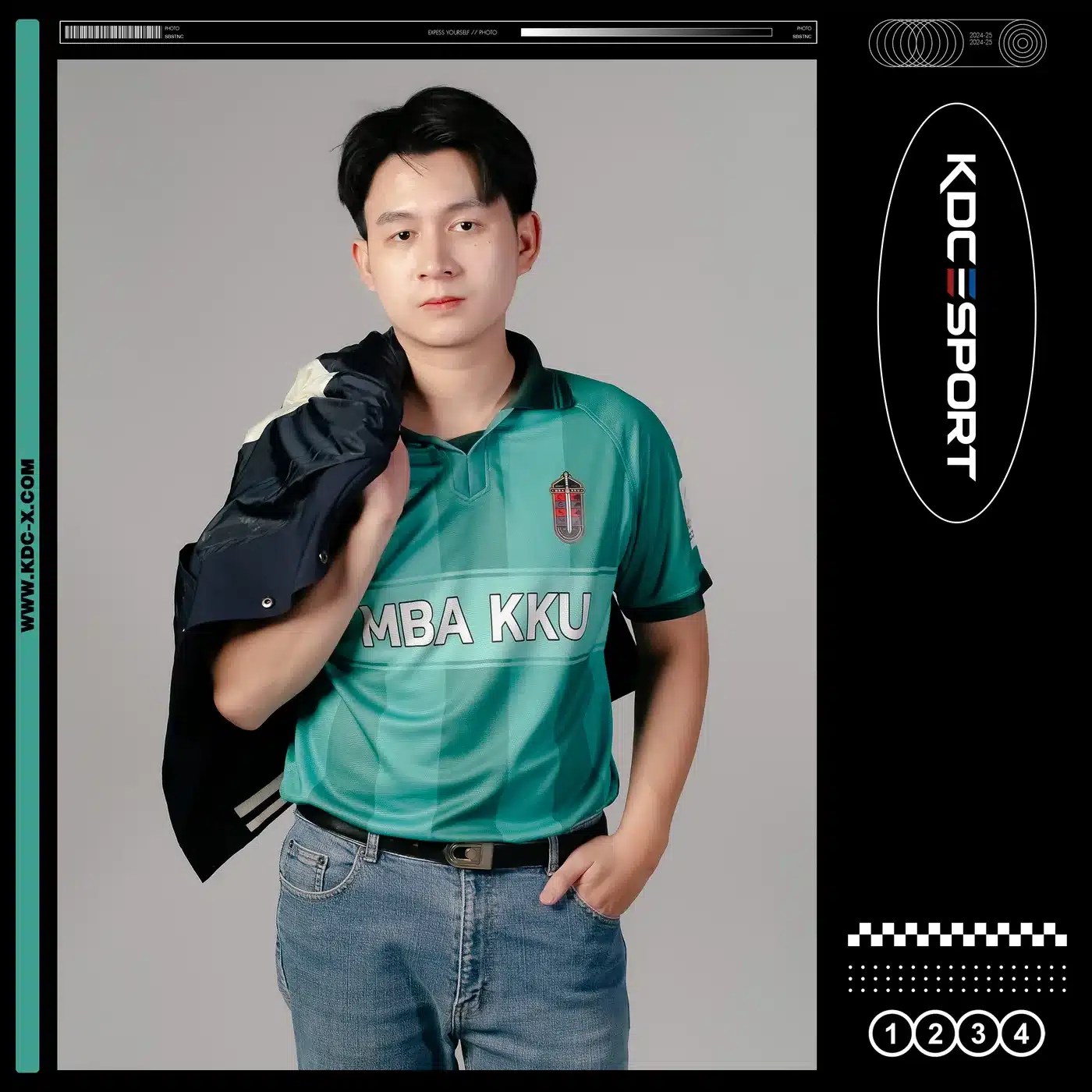 เสื้อโปโลพิมพ์ลาย MBA KKU ดีไซน์ทันสมัย KDC SPORT