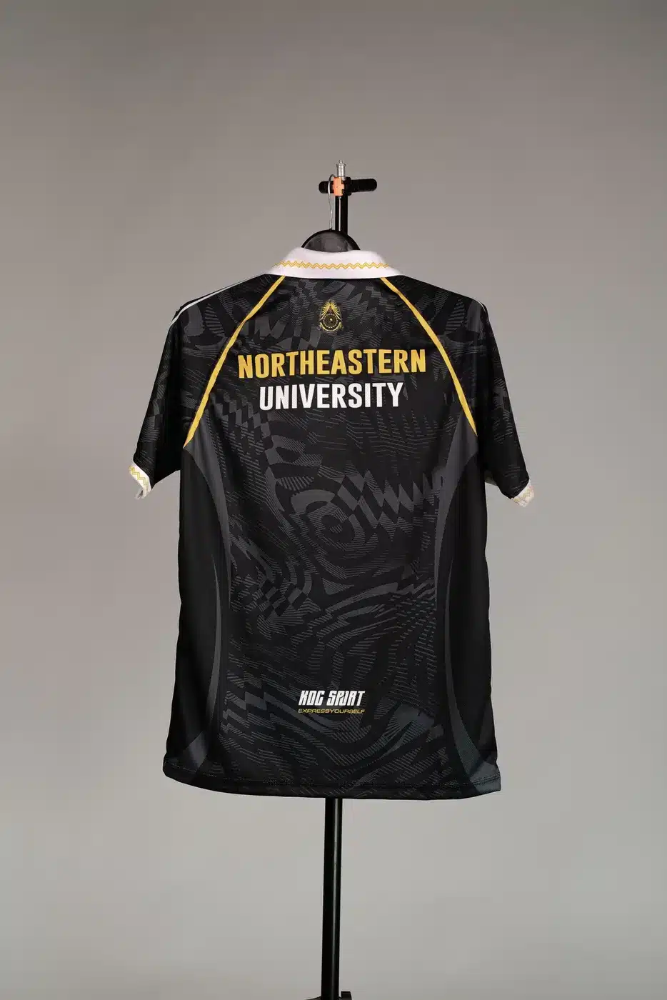 เสื้อทีมมหาวิทยาลัยภาคตะวันออกเฉียงเหนือ สีดำ พิมพ์ลายซับลิเมชัน KDC SPORT