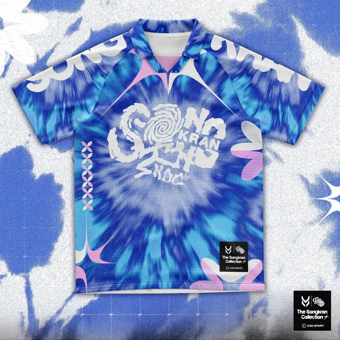 เสื้อยืดพิมพ์ลายไทดายโทนสดใส KDC SPORT