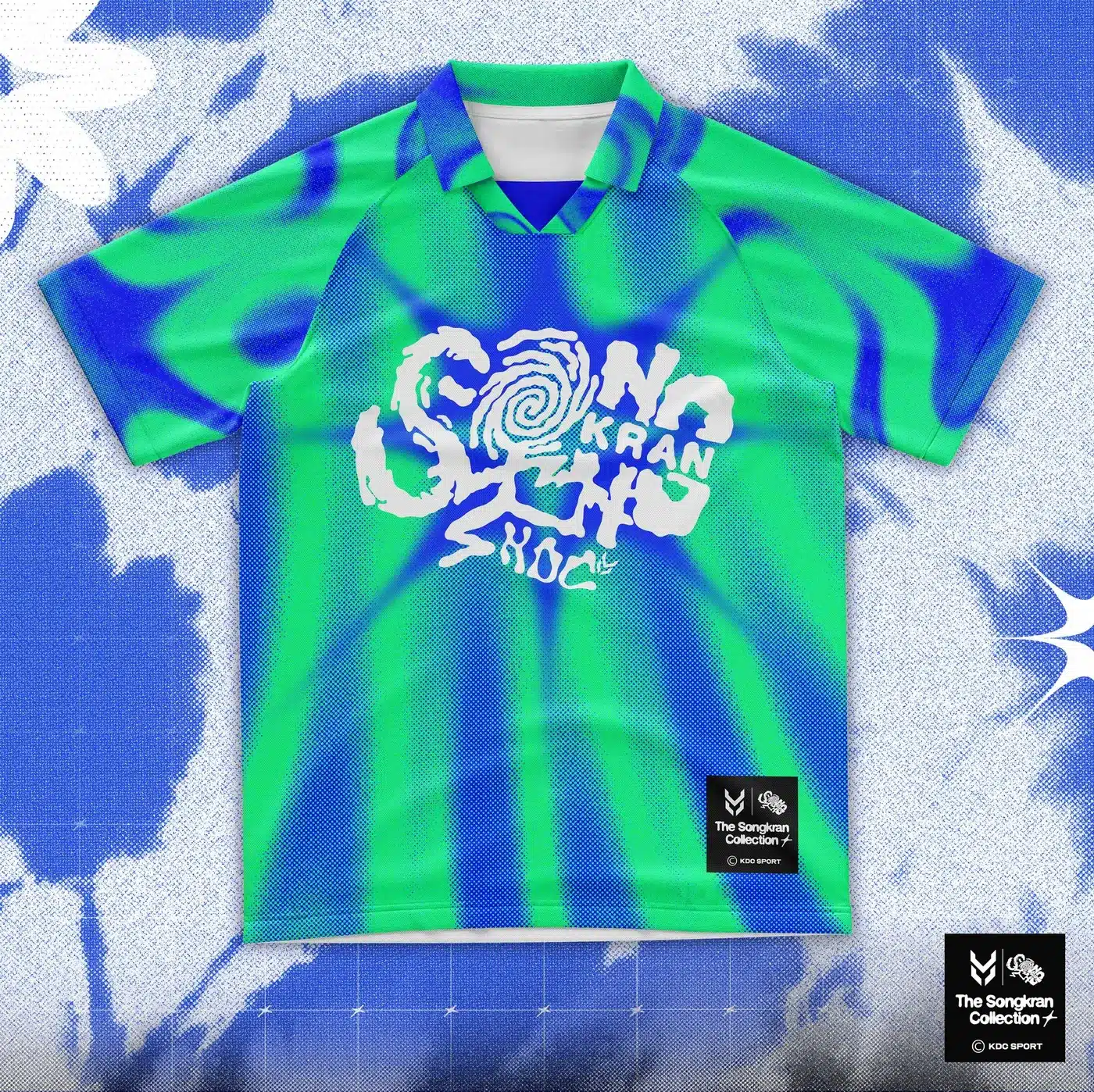 เสื้อยืดพิมพ์ลายไทดายงานรุ่น KDC SPORT