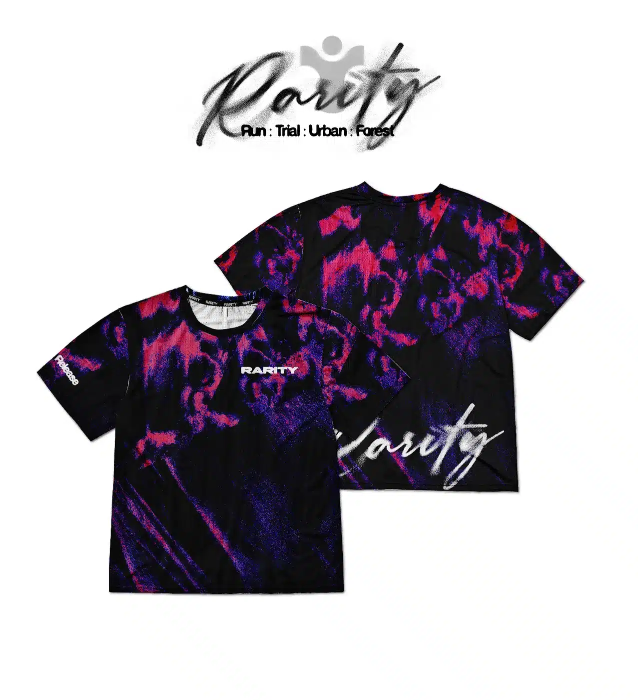 เสื้อวิ่ง RARITY V3 ลายไทดาย พิมพ์ลายซับลิเมชัน KDC SPORT
