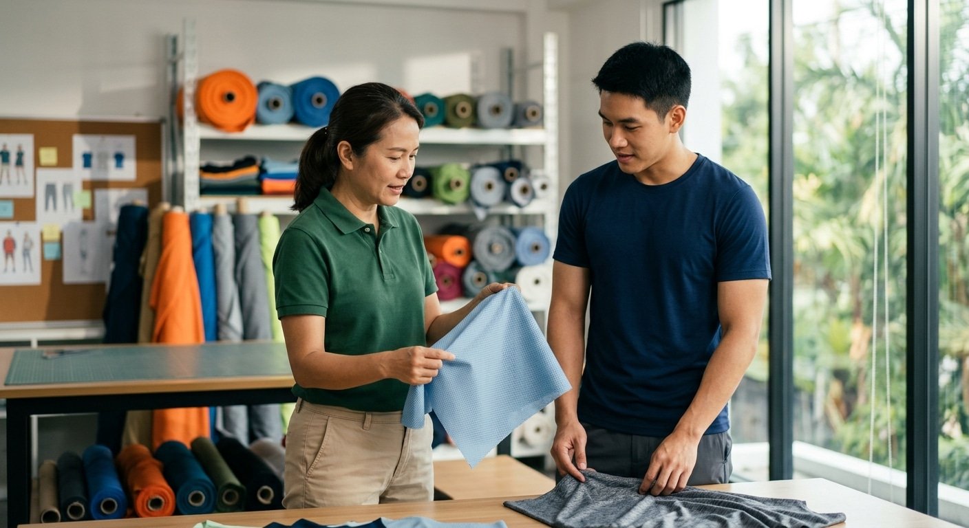 ผ้าเสื้อกีฬาน้ำหนักเบา มีกี่แบบ? เลือกยังไงให้เหมาะ - lightweight-sport-fabric-guide