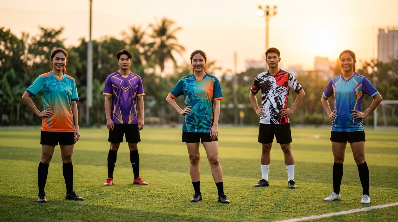 รวม 10 แบบเสื้อกีฬาทีม ตัวอย่าง ยอดนิยมแห่งปี - sports-team-shirt-design-examples